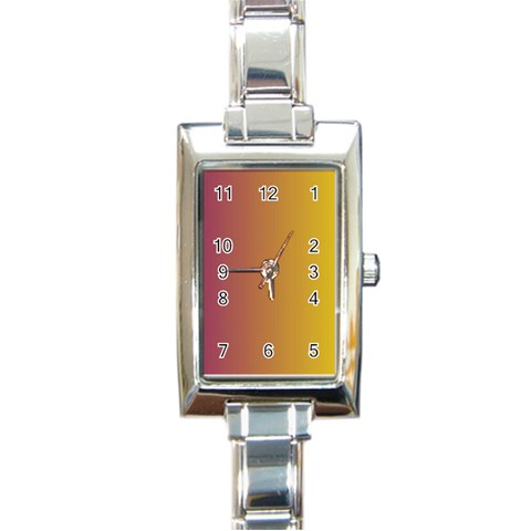 Tainted  Rectangular Italian Charm Watch from ArtsNow.com Front