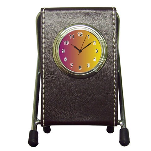 Tainted  Stationery Holder Clock from ArtsNow.com Front