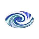 Abstract Waves Sticker (Oval)