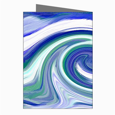 Abstract Waves Greeting Card (8 Pack) from ArtsNow.com Right