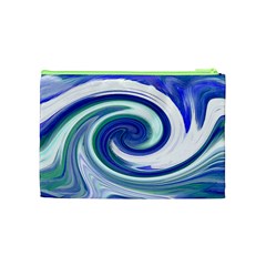 Abstract Waves Cosmetic Bag (Medium) from ArtsNow.com Back