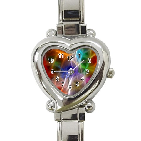 Fractal Fantasy Heart Italian Charm Watch  from ArtsNow.com Front