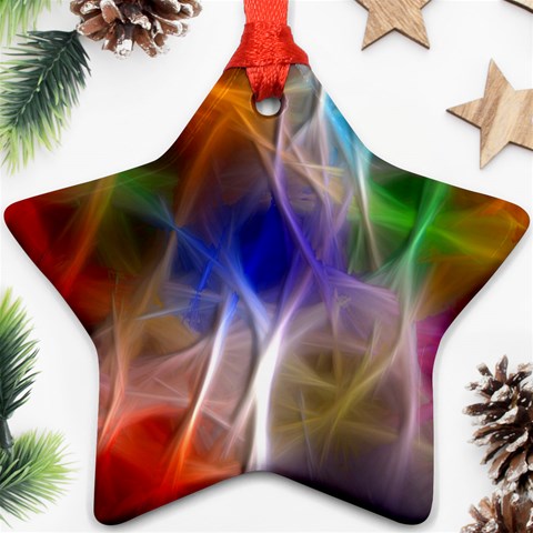 Fractal Fantasy Star Ornament (Two Sides) from ArtsNow.com Back