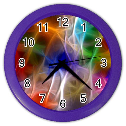 Fractal Fantasy Wall Clock (Color) from ArtsNow.com Front