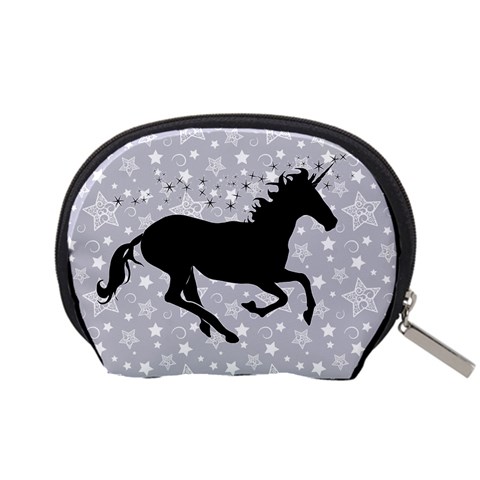 Unicorn on Starry Background Mini Zipper Pouch from ArtsNow.com Back