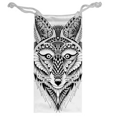 Ornate Foxy Wolf Jewelry Bag from ArtsNow.com Back