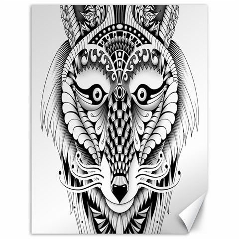 Ornate Foxy Wolf Canvas 12  x 16  (Unframed) from ArtsNow.com 11.86 x15.41  Canvas - 1