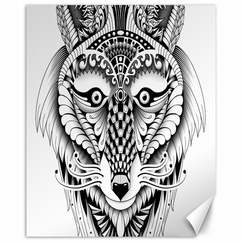 Ornate Foxy Wolf Canvas 16  x 20  (Unframed) from ArtsNow.com 15.75 x19.29  Canvas - 1