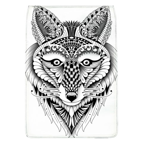 Ornate Foxy Wolf Removable Flap Cover (Large) from ArtsNow.com Front