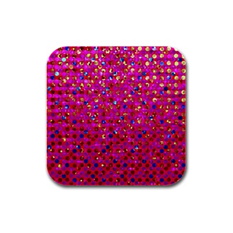 Polka Dot Sparkley Jewels 1 Drink Coasters 4 Pack (Square) from ArtsNow.com Front