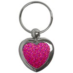 Polka Dot Sparkley Jewels 1 Key Chain (Heart)