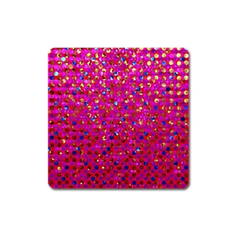 Polka Dot Sparkley Jewels 1 Magnet (Square) from ArtsNow.com Front