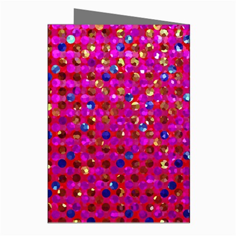 Polka Dot Sparkley Jewels 1 Greeting Card (8 Pack) from ArtsNow.com Right