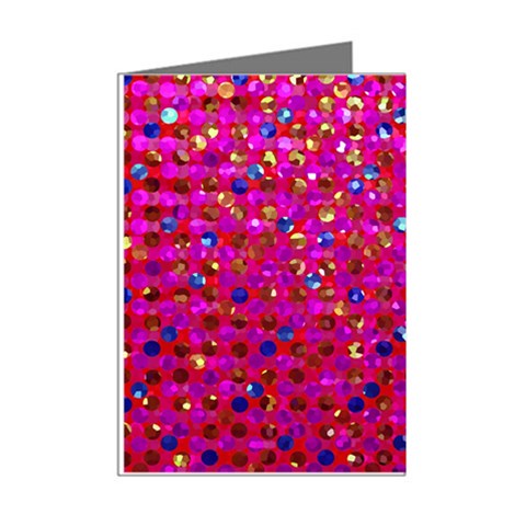 Polka Dot Sparkley Jewels 1 Mini Greeting Card (8 Pack) from ArtsNow.com Right