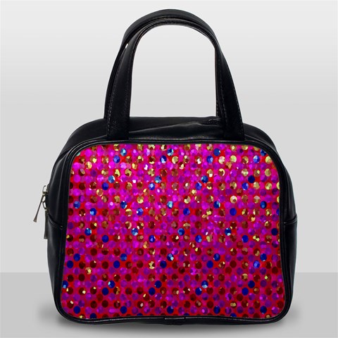 Polka Dot Sparkley Jewels 1 Classic Handbag (Two Sides) from ArtsNow.com Back