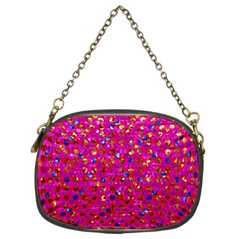 Polka Dot Sparkley Jewels 1 Chain Purse (Two Sided)  from ArtsNow.com Back