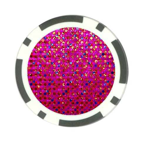 Polka Dot Sparkley Jewels 1 Poker Chip (10 Pack) from ArtsNow.com Back