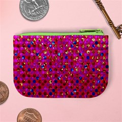 Polka Dot Sparkley Jewels 1 Coin Change Purse from ArtsNow.com Back