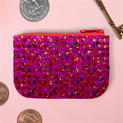 Polka Dot Sparkley Jewels 1 Coin Change Purse from ArtsNow.com Back