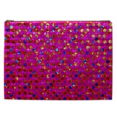 Polka Dot Sparkley Jewels 1 Cosmetic Bag (XXL) from ArtsNow.com Front