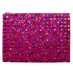 Polka Dot Sparkley Jewels 1 Cosmetic Bag (XXL) from ArtsNow.com Front