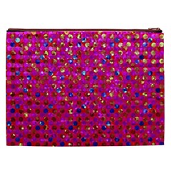 Polka Dot Sparkley Jewels 1 Cosmetic Bag (XXL) from ArtsNow.com Back