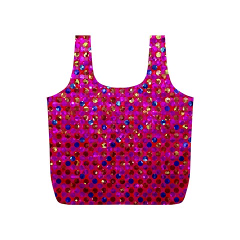 Polka Dot Sparkley Jewels 1 Reusable Bag (S) from ArtsNow.com Back