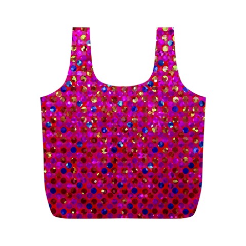 Polka Dot Sparkley Jewels 1 Reusable Bag (M) from ArtsNow.com Back