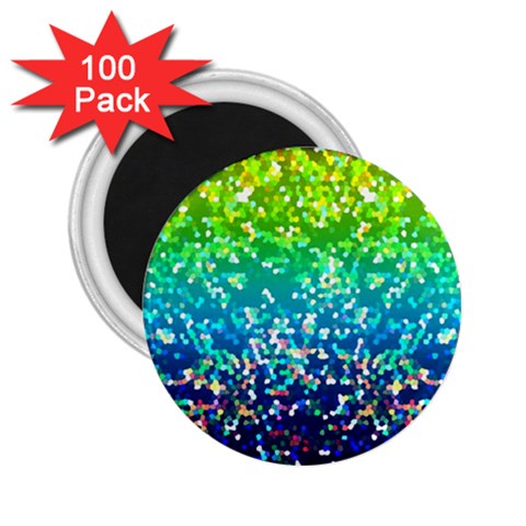 Glitter 4 2.25  Button Magnet (100 pack) from ArtsNow.com Front