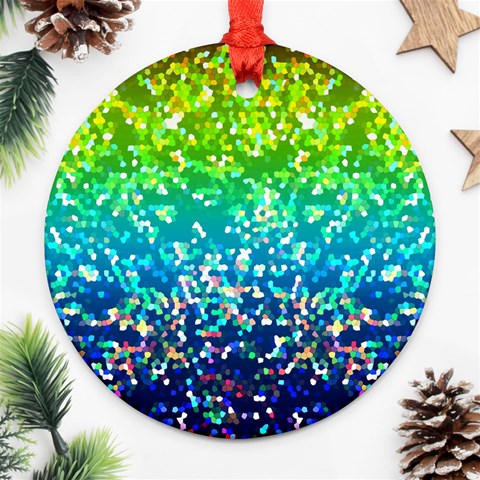 Glitter 4 Round Ornament (Two Sides) from ArtsNow.com Back