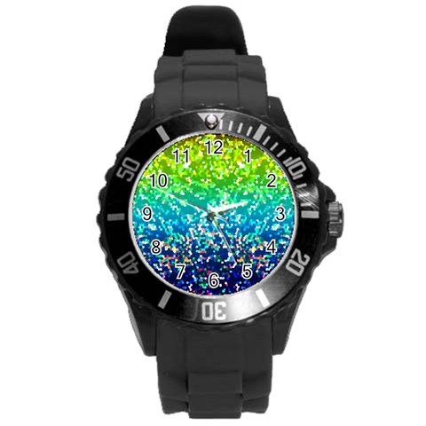 Glitter 4 Plastic Sport Watch (Large) from ArtsNow.com Front