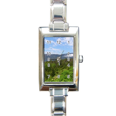 Newfoundland Rectangular Italian Charm Watch from ArtsNow.com Front