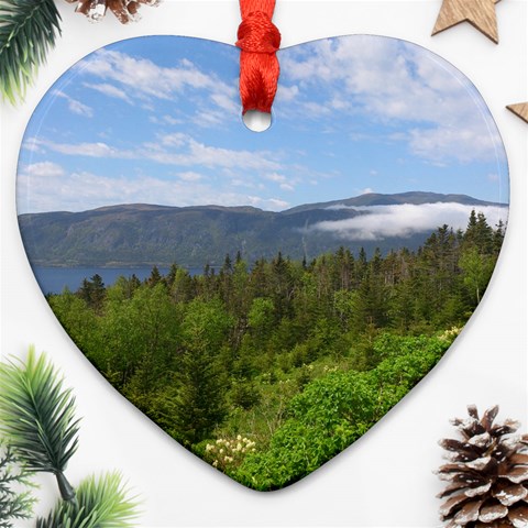 Newfoundland Heart Ornament from ArtsNow.com Front