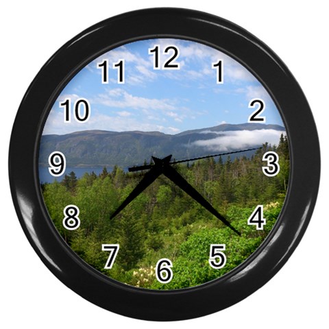 Newfoundland Wall Clock (Black) from ArtsNow.com Front