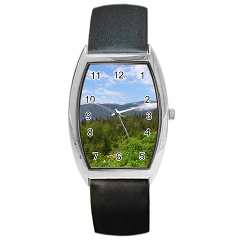 Newfoundland Tonneau Leather Watch from ArtsNow.com Front