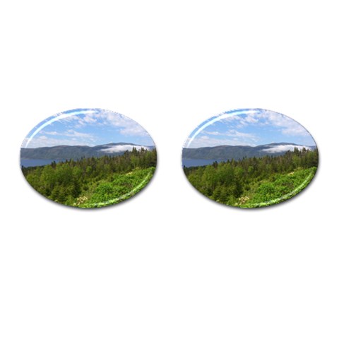 Newfoundland Cufflinks (Oval) from ArtsNow.com Front(Pair)