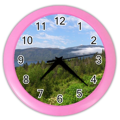 Newfoundland Wall Clock (Color) from ArtsNow.com Front