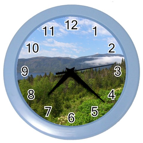 Newfoundland Wall Clock (Color) from ArtsNow.com Front