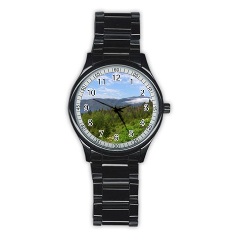 Newfoundland Sport Metal Watch (Black) from ArtsNow.com Front