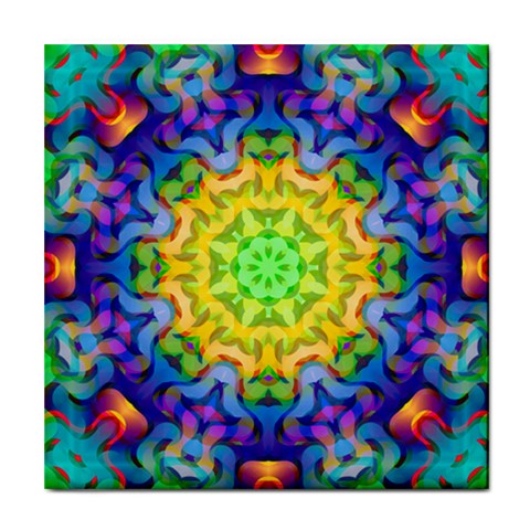 Psychedelic Abstract Ceramic Tile from ArtsNow.com Front