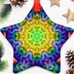 Psychedelic Abstract Star Ornament