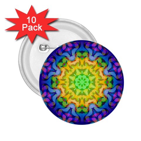 Psychedelic Abstract 2.25  Button (10 pack) from ArtsNow.com Front