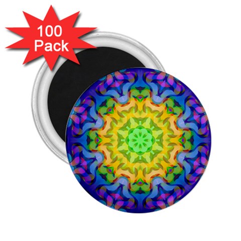 Psychedelic Abstract 2.25  Button Magnet (100 pack) from ArtsNow.com Front