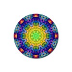 Psychedelic Abstract Drink Coaster (Round)