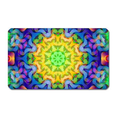 Psychedelic Abstract Magnet (Rectangular) from ArtsNow.com Front