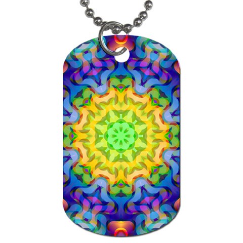 Psychedelic Abstract Dog Tag (One Sided) from ArtsNow.com Front