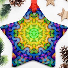 Psychedelic Abstract Star Ornament (Two Sides) from ArtsNow.com Front