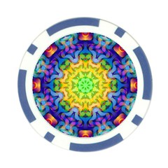 Psychedelic Abstract Poker Chip from ArtsNow.com Front