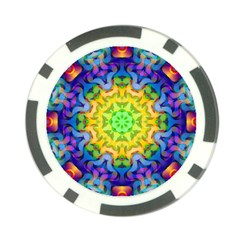 Psychedelic Abstract Poker Chip from ArtsNow.com Back