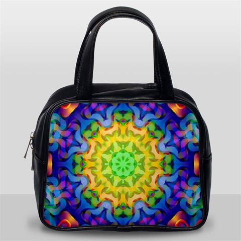 Psychedelic Abstract Classic Handbag (One Side) from ArtsNow.com Front